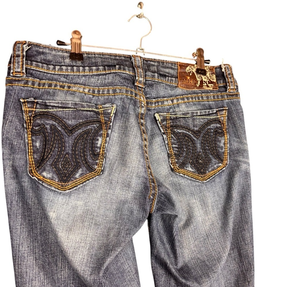 Mek Denim “Tyler” Low-rise Embellished Boot Cut Jeans – Women’s Sz 29x34 - Picture 5 of 16